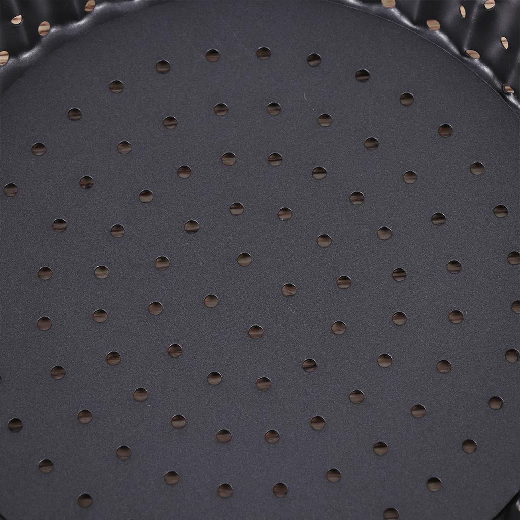 Non-Stick Round Pizza Pan Small 5Inch Removable Bottom Tart Baking Tray Pie Pan Oven Baking Tool Quiche Tool Nonstick Pizza Tray