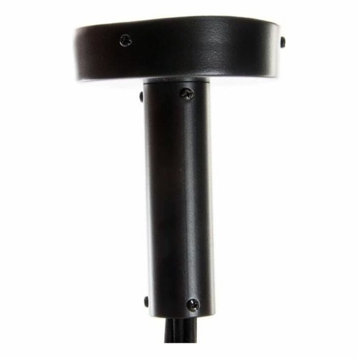 Plafonnier - Suspension tissu fer - 40 x 100 cm - Douille E14 - 25 watts