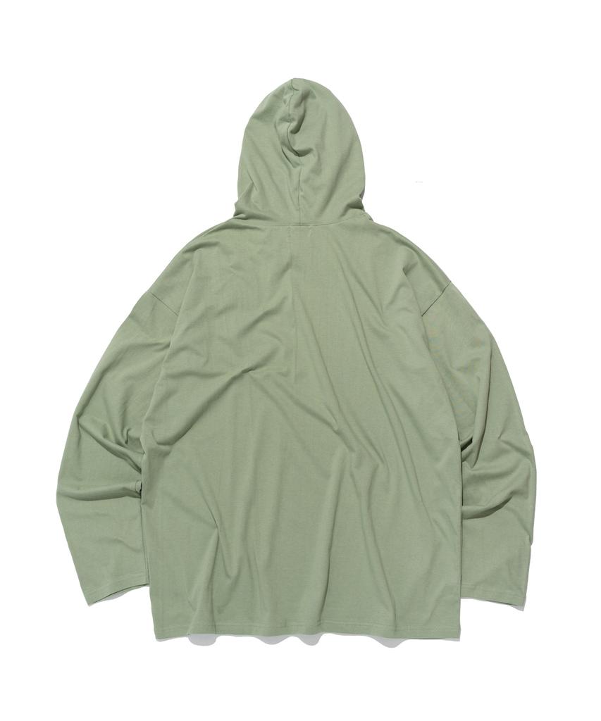 Relaxed Fit Inner Hoodie (Light Green)