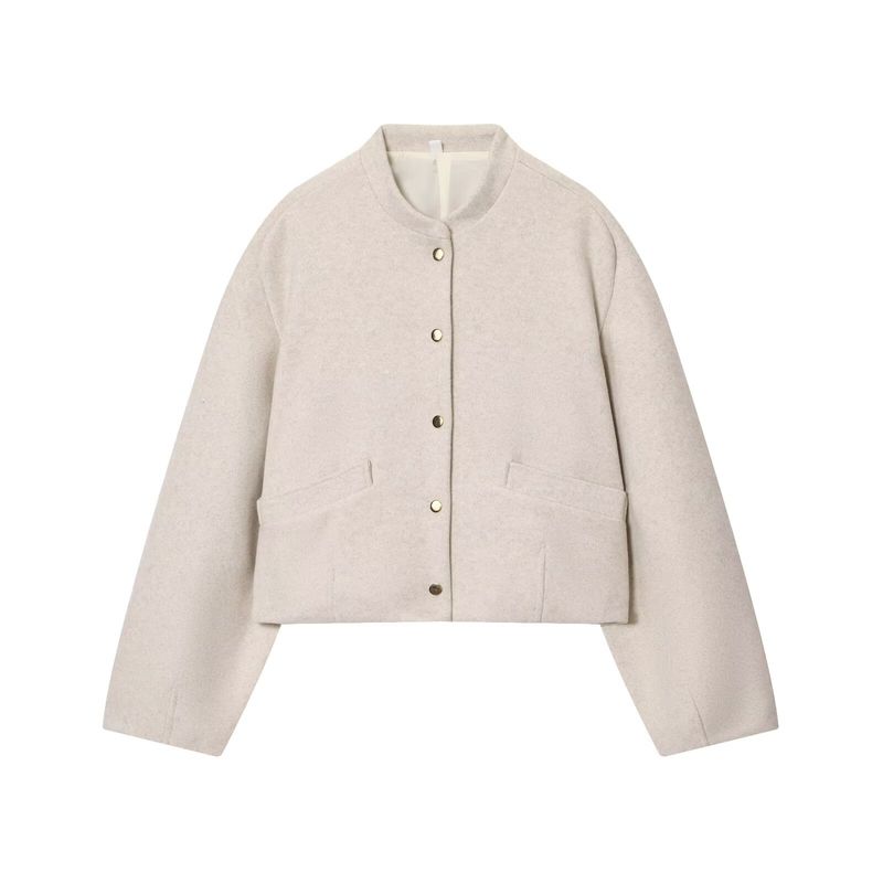 Za New Fall Women's Clothing 2025 Fashion Wind Elastic Hem Soft Pilot Jacket Outwear 8741221