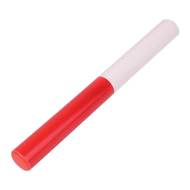 Standard Pvc Relay Baton For Track And Field Competition Red White Durable Plastic