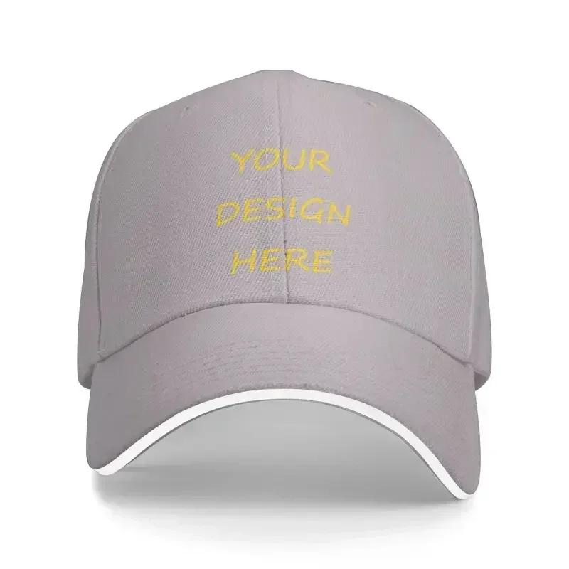 Fashion Unisex Custom Your Photo Logo Text Print Baseball Cap Adult Your Design Here DIY Adjustable Dad Hat Men Women Hip Hop