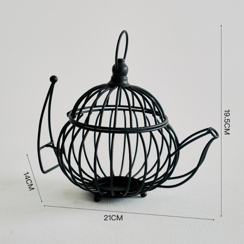 Dekorativer Kerzenständer Metall Eisenkunst Ornamente Wohnzimmer Couchtisch Retro Kerzenständer Display