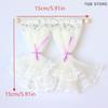 1/12 Lace Curtains Model Dollhouse Bedroom Living Room Decoration Dolls House Furniture Accessories Micro Scene Decor