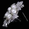 Strass Blumenbroschen Damen Elegant Mode Brosche Pins Neuer Schmuck Brosche Braut Hochzeitsaccessoires Simulierte Perle