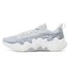 Hongxing Comfortable Breathable Shock Absorbing Durable Low Top Running Shoes Unisex Sneakers Gray White 11123214090-105