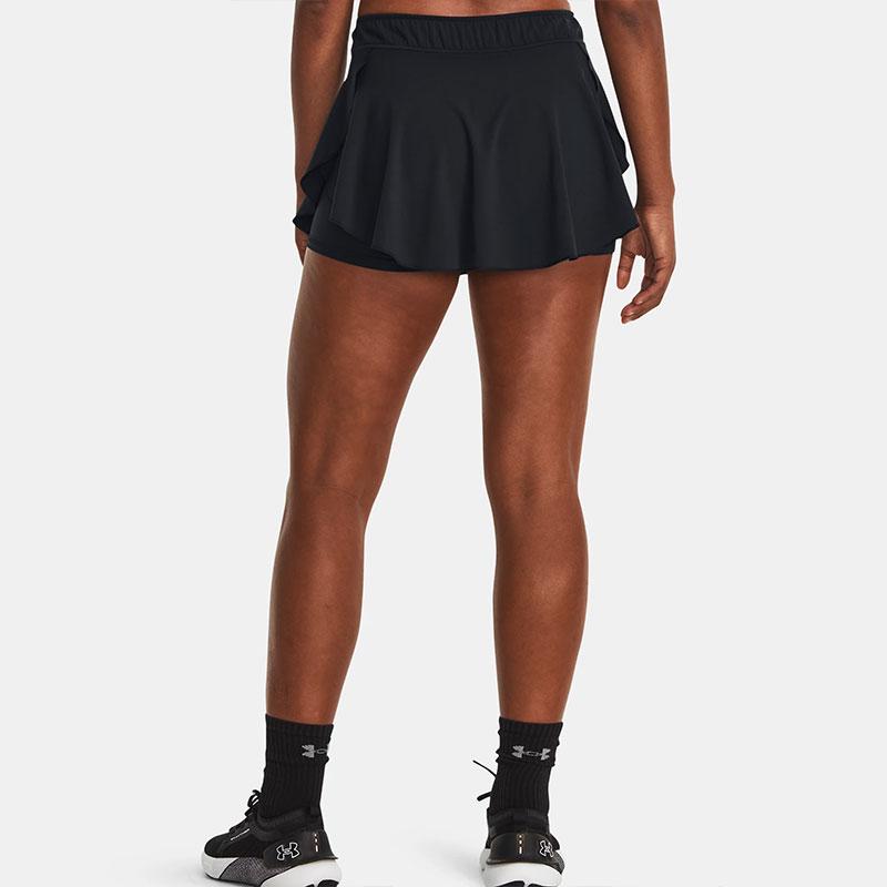 Under Armour Motion Solid Color Lace-Up Outer Short Skirt Casual Shorts Women Shorts Black 1383636-001