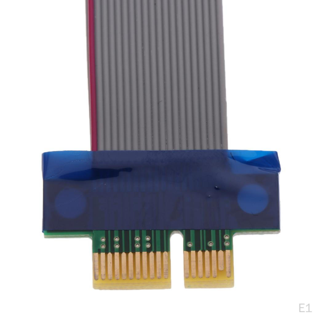 1X Riser Card Extender Cable Ribbon Flexible Cables Adapter Cord