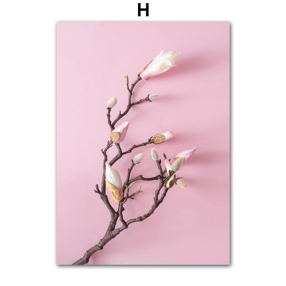 Wall Art Canvas Painting Pink Vintage Motorcycle Car Flower Black White Build Living Room Decor Posters And Prints Wall Pictures