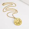  King Belial Sigil Demon Seal Necklace Stainless Steel Key of Solomon Pendant Necklaces Amulet Jewelry Gifts Wholesale