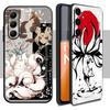 Nine-tailed fox art fashion design Phone Case For Samsung Galaxy S26 S25 S24 S23 S22 S21 Plus Ultra Note20 Soft Black