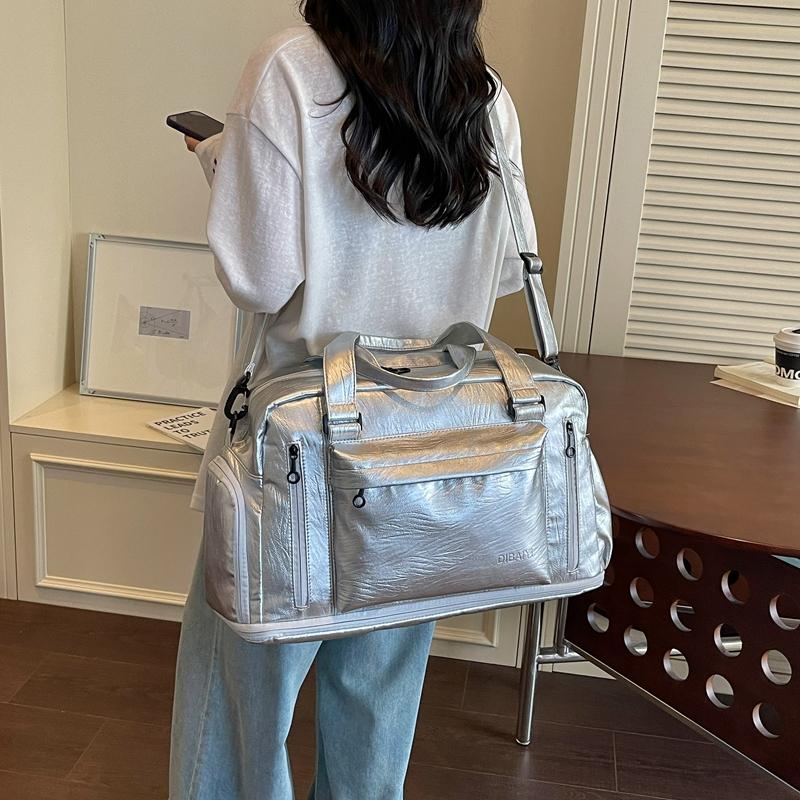 Lightweight Travel Bag Women's Large Capacity Handbag Water-repellent Luggage Bag Shoulder Bag