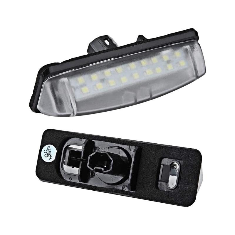 2Pcs For Mitsubishi Colt Plus Grandis 2003- Car LED License Plate Light Assembly 6000K Whit Canbus No Error Lamp Accessories