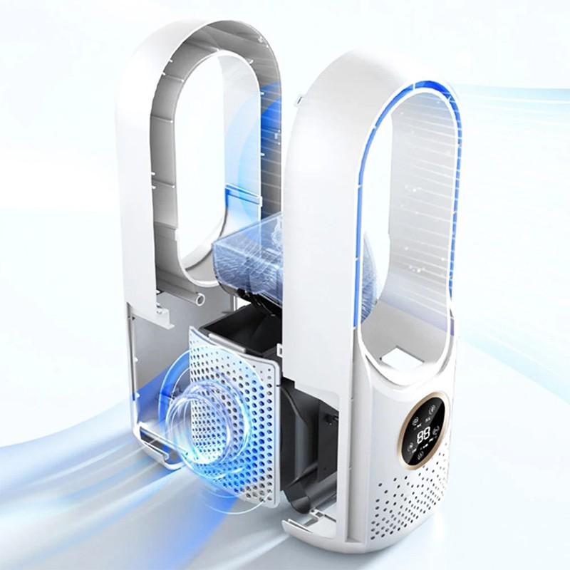 Ventilatore senza lama Ventola di raffreddamento da tavolo per casa e ufficio Condizionatore d'aria portatile Raffreddatore d'aria silenzioso economico