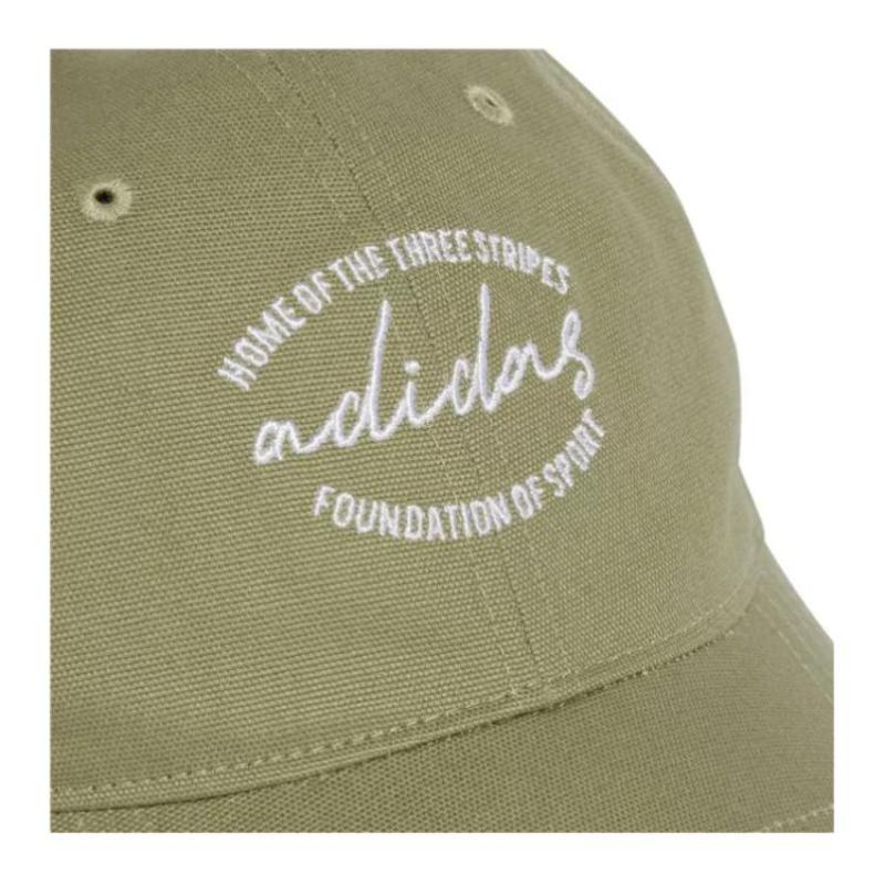 Adidas Cotton Canvas Baseball Caps Unisex Green Adidas IY7691