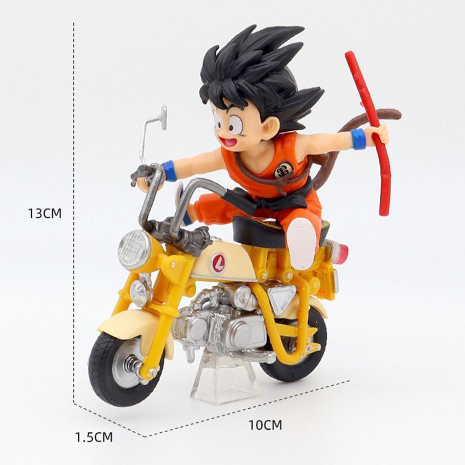 

Hot 13Cm Z Anime Figure Son Goku Master Roshi Locomotives Pvc Action Kame Sennin Motorcycle Toys For Children Gitfs