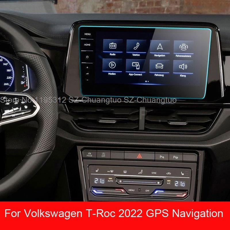 Tempered Glass Screen Protector For Volkswagen T-Roc 2022 8 Inch 9.2 Inch Car GPS Navigation  Screen Protective Film Sticker