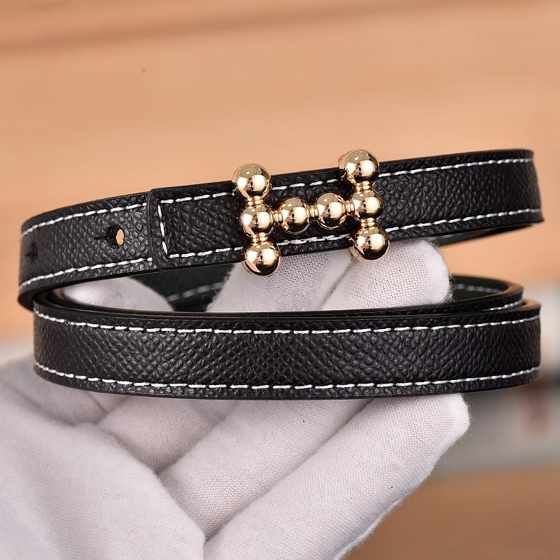 1.3cm Classic Belt Luxury Designer Famous Brand High Quality Leather Hot Women Belts For Dress