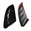 For Honda Civic 10th 2016 2017 2018- ABS Car Rearview Side Mirror Cover Wing Cap Exterior Door Housing Trim Adhesive Sticker