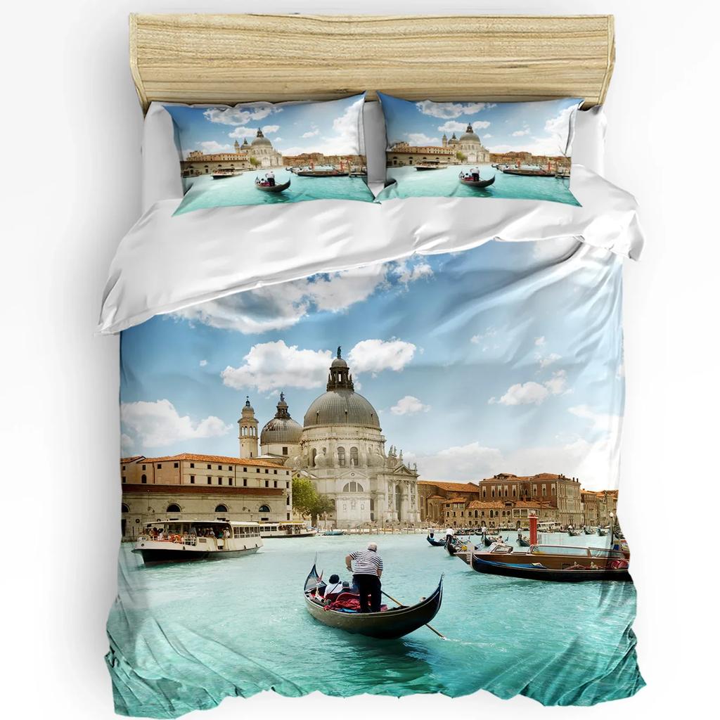 Santa Maria Della Salute Church Venice Italy Duvet Cover Bed Bedding Set Home Quilt Cover Pillowcases Bedding Set No Sheet