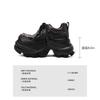 Punk Women Motorcycle Ankle Boots Platform Women Metal Rivest Sneakers Female Gothic Casual Shoes Thick Bottom Trainers