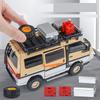 1/24 Scale Mitsubishi Delica Camping Van MPV Toy Car Model Diecast Vehicle Miniature Pull Back Sound & Light Collection Gift for Kid