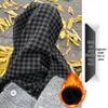 Women's 2025 Winter High-Waisted Gray Flannel Plaid Pants: Japanese Style, Petite Woolen, Straight Wide-Leg.