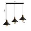 Nordic 3 Heads Chandelier Modern and Minimalist Restaurant Restaurant Designer Restaurant Industrial Style Commercial Lampshade