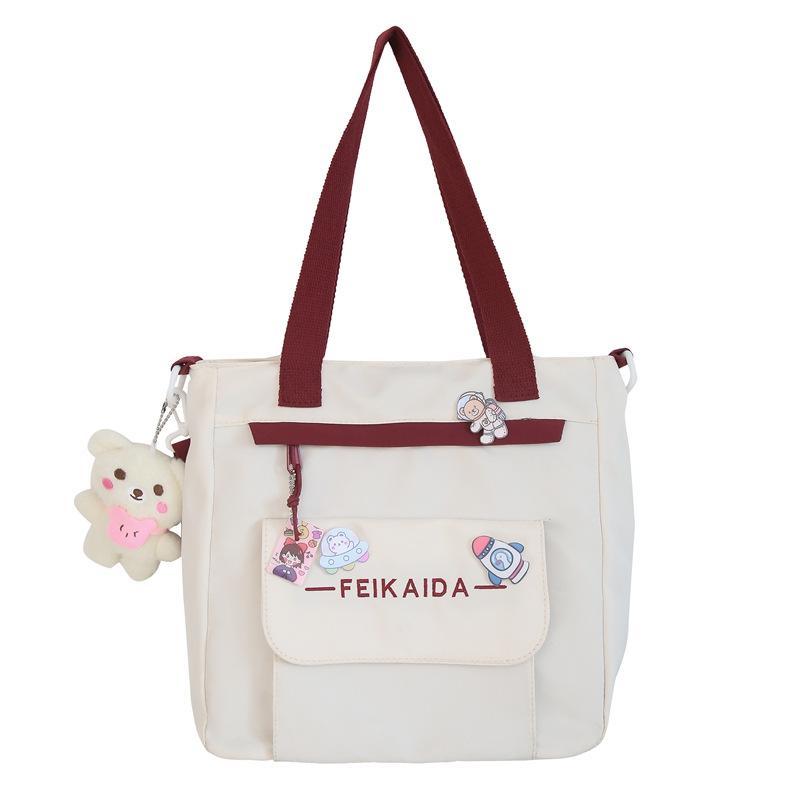 Fashion junior high school students schoolbag large capacity backpack fashion flow crossbody backpack