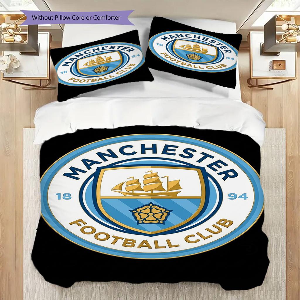 Biancheria da letto Heritage Manchester City (1 * copripiumino + 2 * federa, senza nucleo) Copripiumino e federa 2DFlat Morbidi e confortevoli