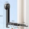 Drying Rack with Suction Cup Foldable Retractable Portable Clothes Drying Folding Clothes Racks Folding Wall-mounted Clothes