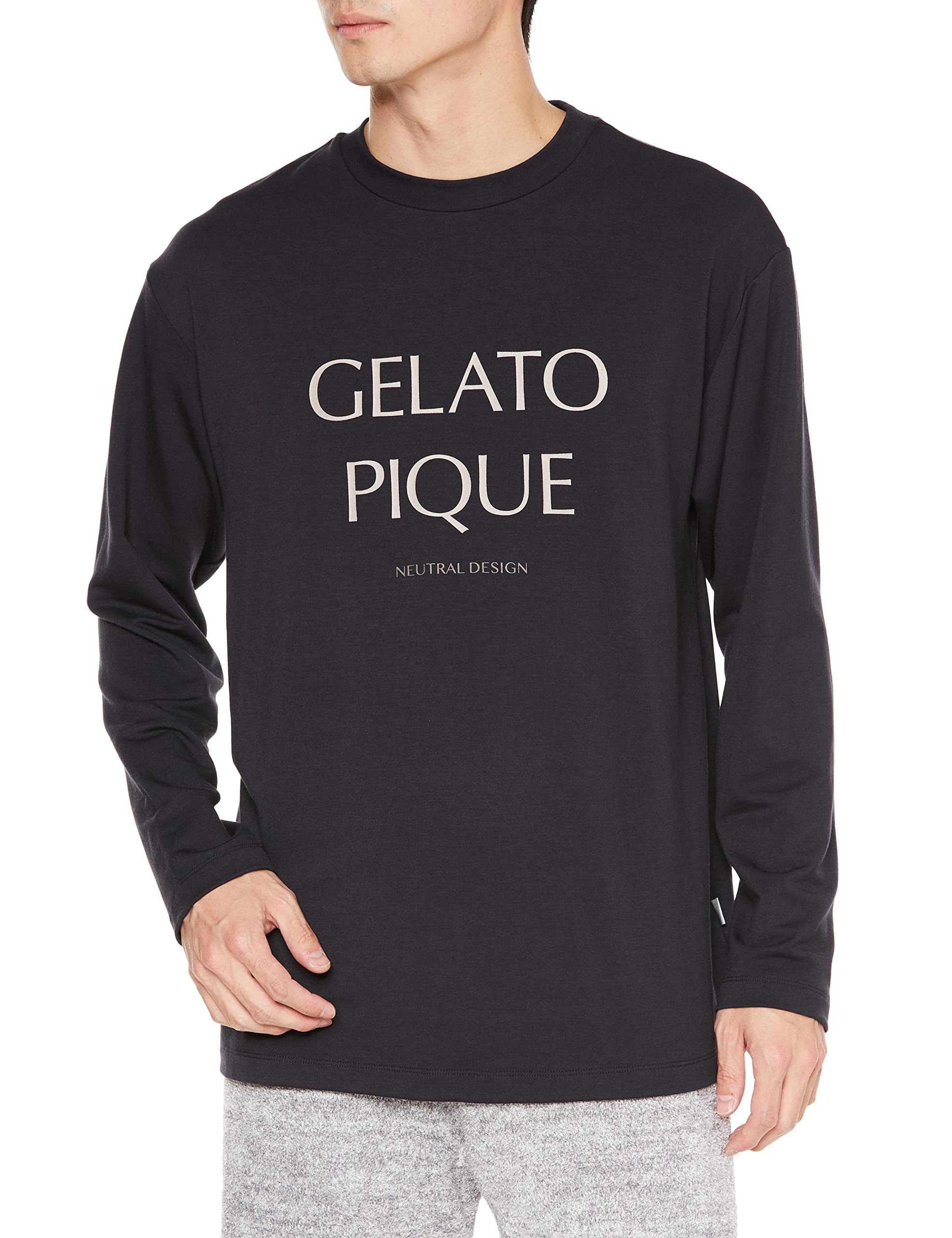 

УНИСЕКС Инкрустация логотипа Длинная футболка PUCT225282 NVY [Gelato Pique] (M-L) тёмно-синий