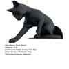 Cat Bookend Stand Matte Black Cat Paw Design Bookend Stable Non-Slip