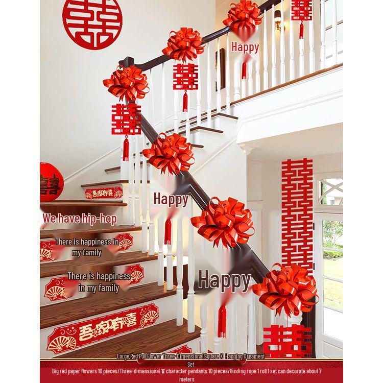 Wedding Handrail Decor: Stair & Balcony Floral Accents for Venue Styling