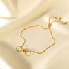 316L Stainless Steel Adjustable Bowknot Beads Bracelet Women SimpleSweet  Set Gifts