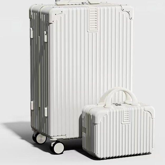 30-Inch Retro Large Capacity Travel Suitcase with Universal Wheels and Durable Lock for Men, Women, and Students