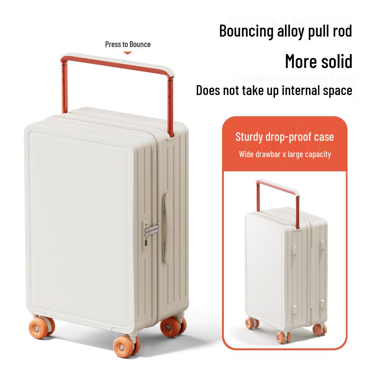 

New Style 20-Inch Lightweight Suitcase with Wide Handle & Silent Wheels - Ideal for Students and Travelers. 20 inch - Wide Handle + TPE Silent Wheels