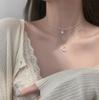 European & American Double Layer Rhinestone Star Moon Necklace