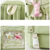 4pcs Set Large Capacity Backpack for Girl Boy Elementary School Fresh Bag Cute and Versatile Backpack for Junior High School Students
