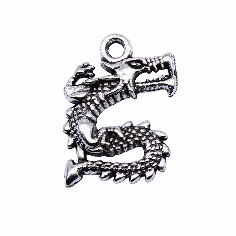 Alloy Pendants Dinosaur Dragon Wing Charms Vintage For Gothic DIY Jewelry Making Supplies