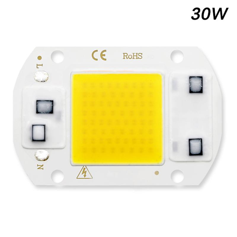 Cob LED Lampen Chip 10W 20W 30W 50W 220V Smart IC Kein Treiber erforderlich 3W 5W 7W 9W LED Glühbirnenlampe für Flutlicht Scheinwerfer DIY Beleuchtung