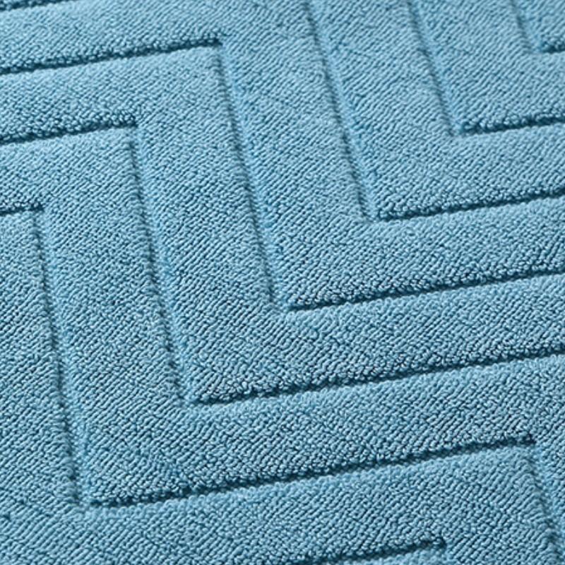 Inyahome Luxury Bath Mats Floor Towel 100% Cotton Absorbent Hotel SPA Shower Mat Machine Washable Fade Resistant Bathtub Mat