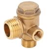 Air Compressor Check Valve Male Thread 3 Port NonReturn Accessories 1 2x3 8x10 Brass