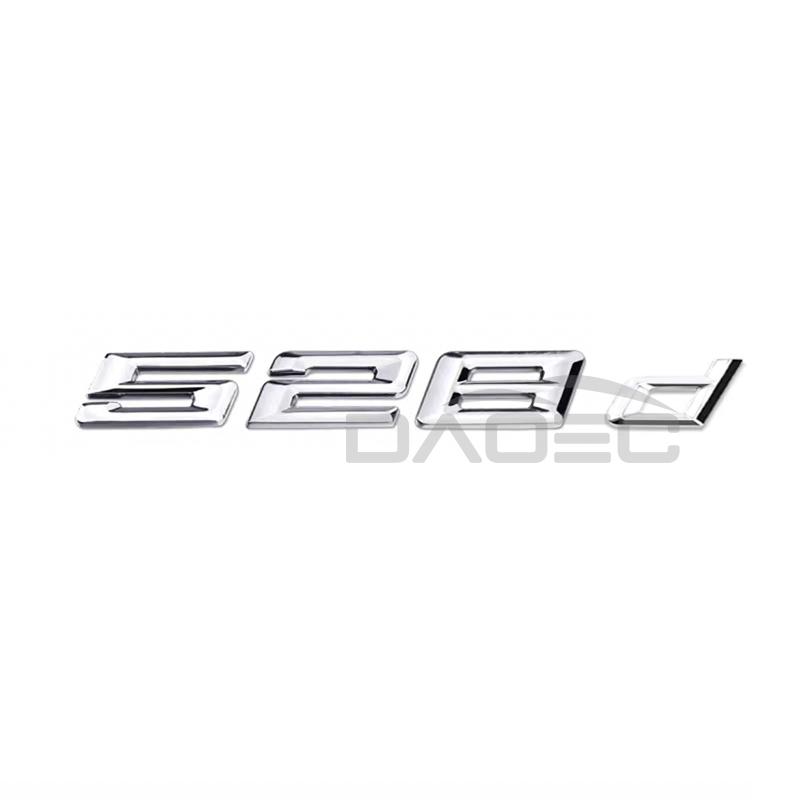 

Car Rear Trunk Words Letters Logo Badge Emblem Decals Sticker For BMW 5 Series 520d 525d 528d 530d 535d 540d F10 F11 G30 G31