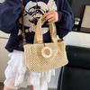 Sommer Geflochtene Hohle Strandtasche Damenmode Korb Umhängetasche Multifunktionale Picknick Handtasche Damen Schultertasche AVE