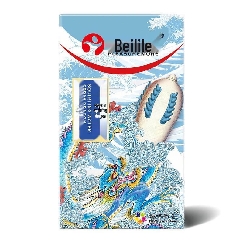 Beilile Ultra-Thin Large Dotted Condoms 10 Pack for Clitoral Stimulation - Adult Intimate Family Planning Supplies