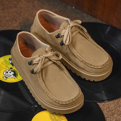 Neue Frühling Sommer Herrenschuhe mit weicher Sohle weicher Oberfläche lässige Schnürschuhe bequeme Board Schuhe Retro atmungsaktive Einzel Schuhe