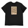 Bach _ Original Handwritten Score by Johann Sebastian Bach T-Shirt Baggy Shirts Quick Drying Hippie Clothes Mens T Shirt