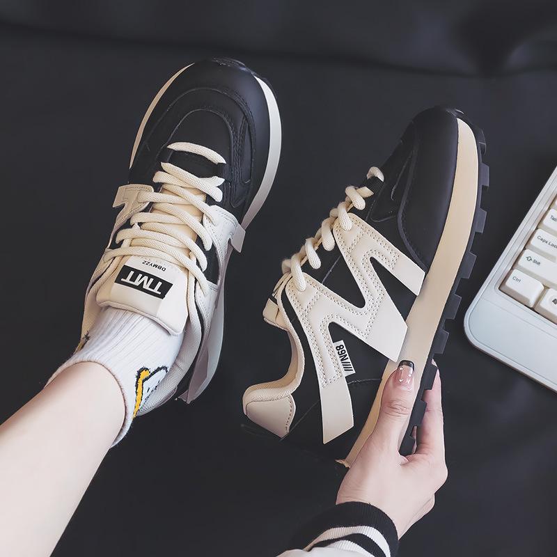 

Women s spring new student running sports heightening flat-soled versatile shoes 35