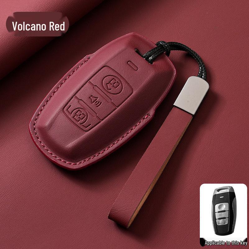 Universal Genuine Leather Key Cover for Great Wall Haval H6, H2M6, Big Dog, Menglong F7
